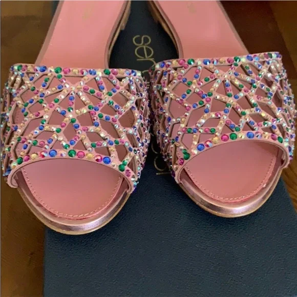 Sergio Rossi Tresor Strass Crystal Sandals (Size 39) - Picture 4 of 6